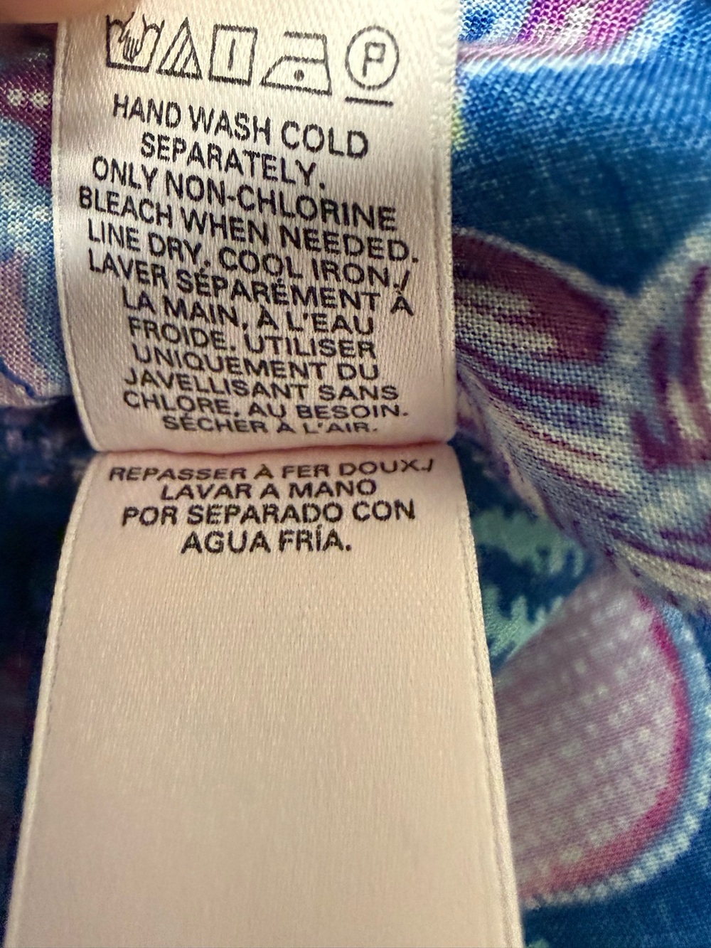 Victoria's Secret Blue Pink Floral Cover-Up Romper Tassel XS Boho Beach - Picture 12 of 14